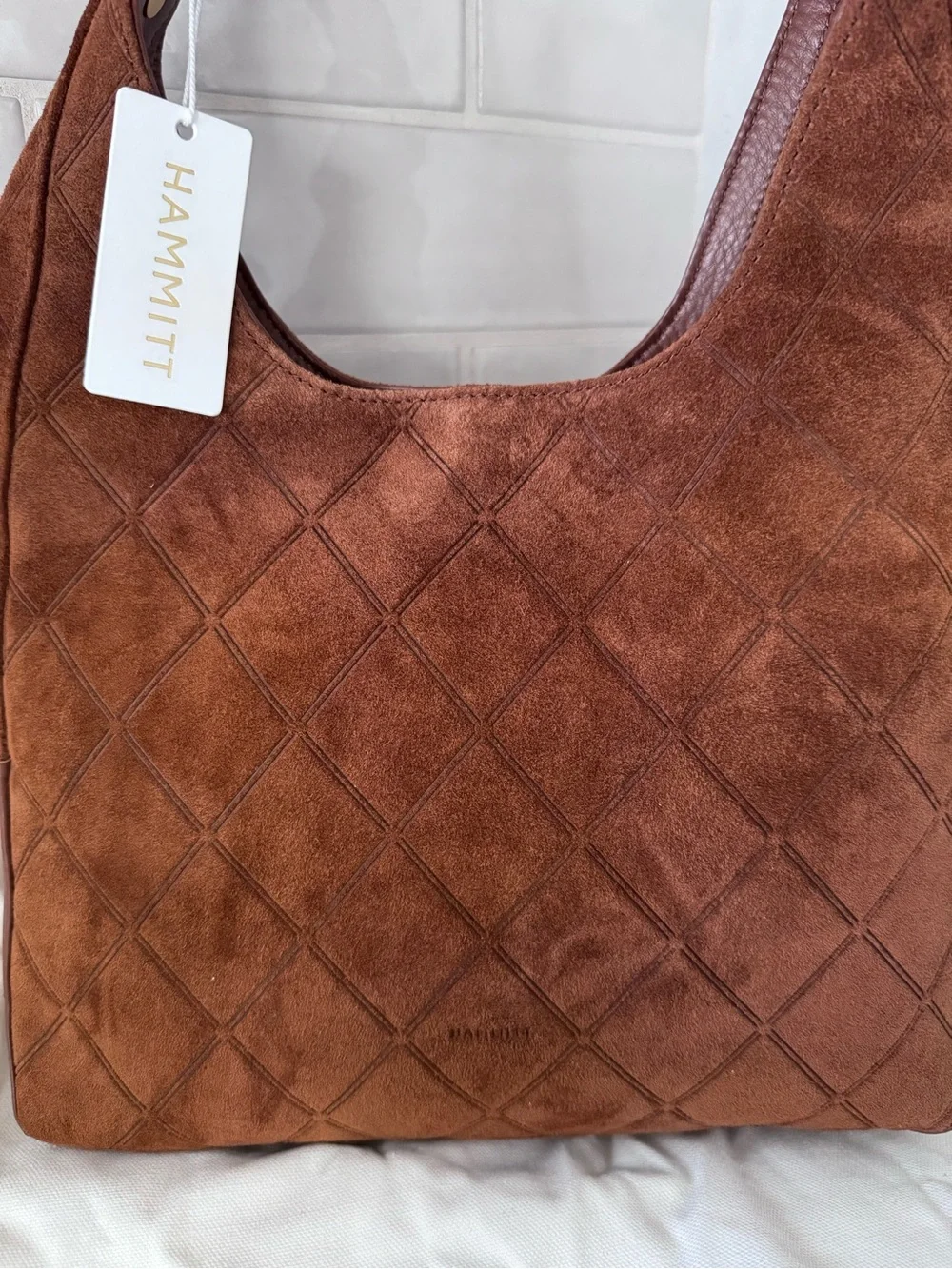 Hammitt Tim Suede Shoulder Bag NWT - Picture 2 of 9